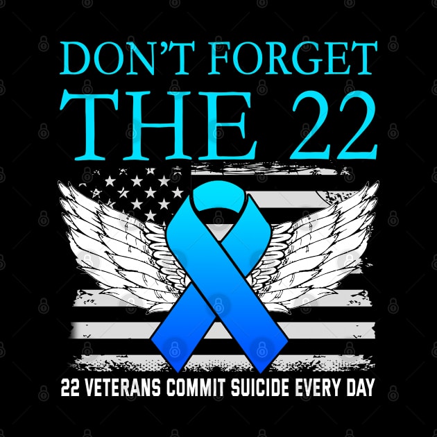 Don't Forget The 22 Veterans PTSD Suicide Awareness by Otis Patrick