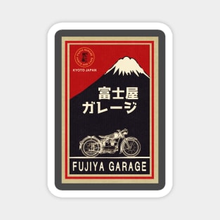 Vintage Japanese Moto Garage Magnet