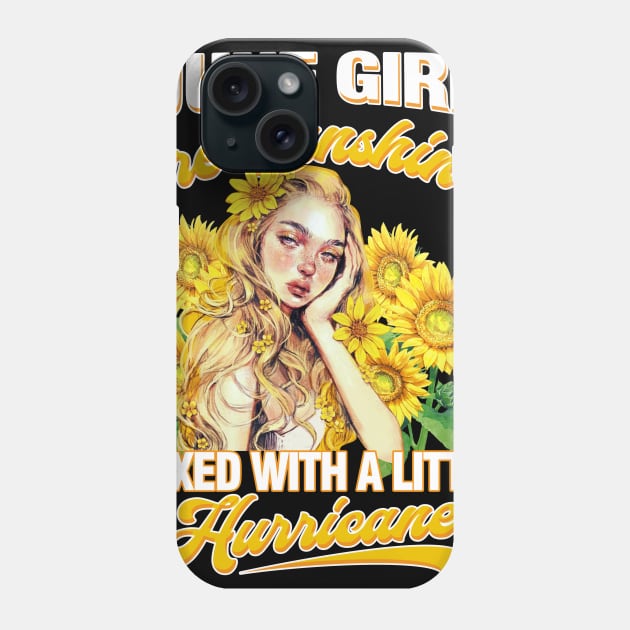 June Girl Sunshine Mixed Hurricane Shirt Cancer Leo Birthday Phone Case by Elliottda