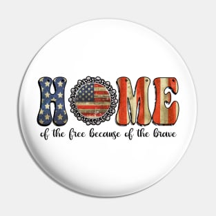 4th of July patriotic Pin