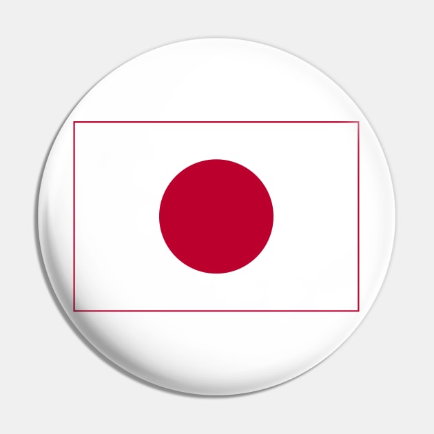 Flag of Japan Pin by COUNTRY FLAGS