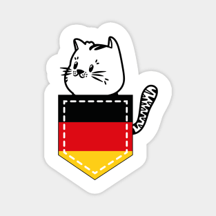 Patriotic Pocket Pussy - Cat Lover -  German Patriot Magnet