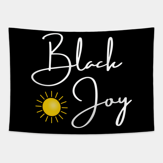 Black Joy Sunshine Tapestry by MalibuSun