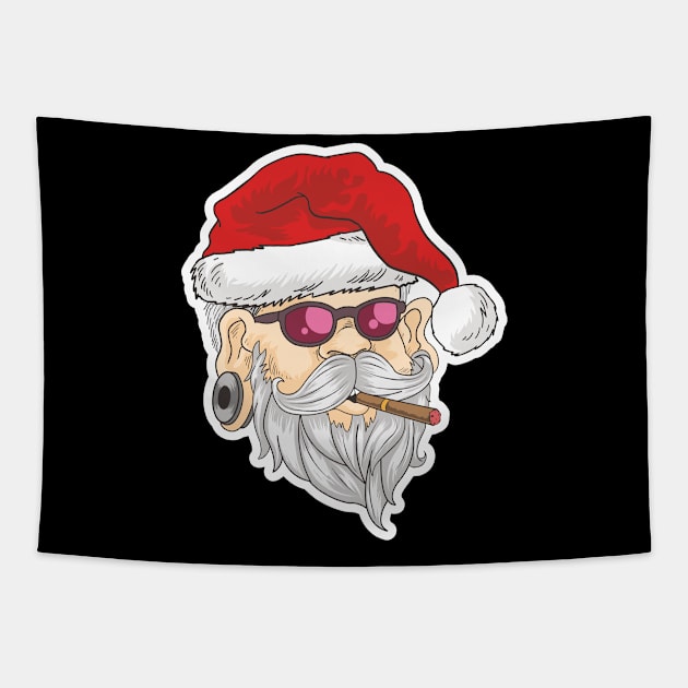 Bad Santa Tapestry by Dark_Ink