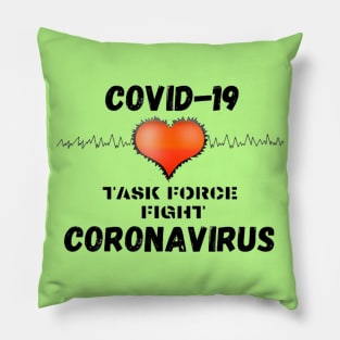 Lets Fight Coronavirus Pillow