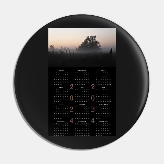 In a Twilight Mist • 2024 Yearataglance Calendar Calendar Pin