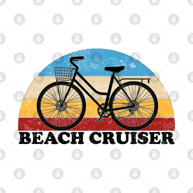 Beach Cruiser Bike Vintage Colors by TheWanderingFools