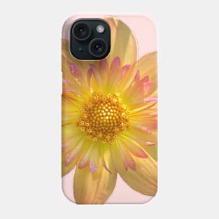 Kelsey Annie Joy Collarette Dahlia, Peachy Pink Flower Phone Case