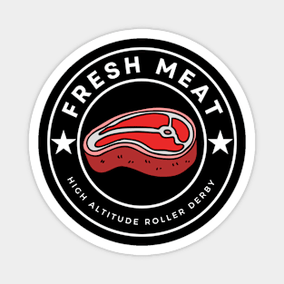 Fresh Meat Steak - High Altitude Roller Derby Magnet