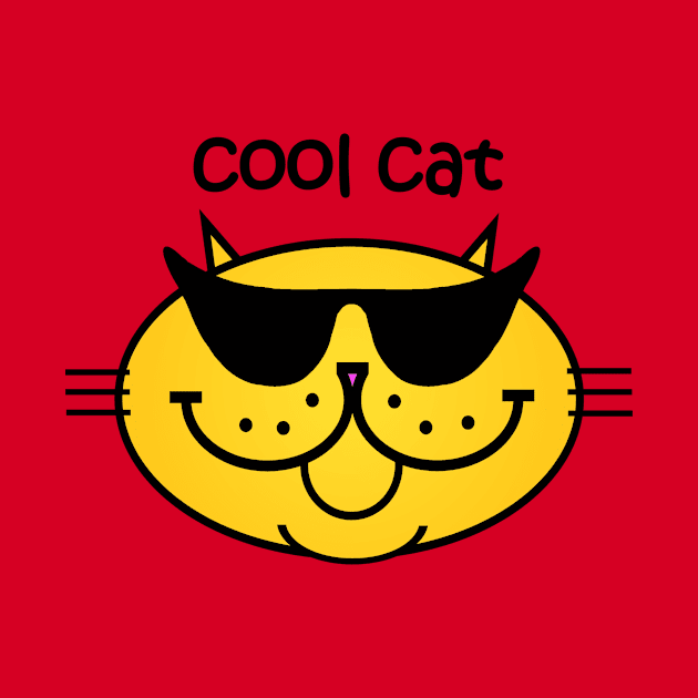 COOL CAT 2 -SOLID GOLD by RawSunArt