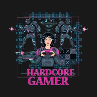 Hardcore gamer and The game warden. T-Shirt