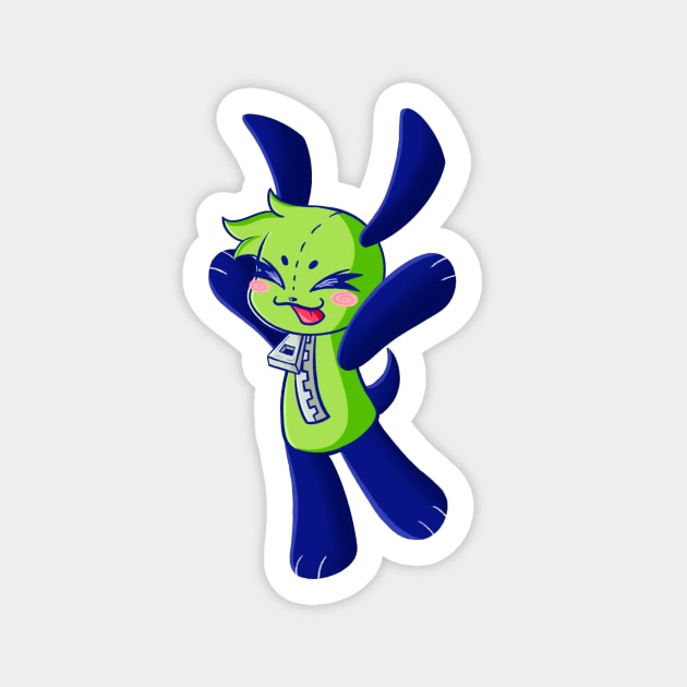 Bark bark woof woof !! (Gir) Magnet by Rainb0w-S0da