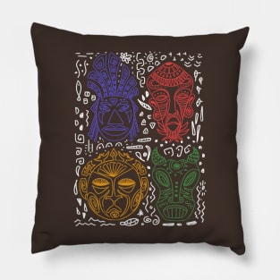 African Tribal Patterns Pillow