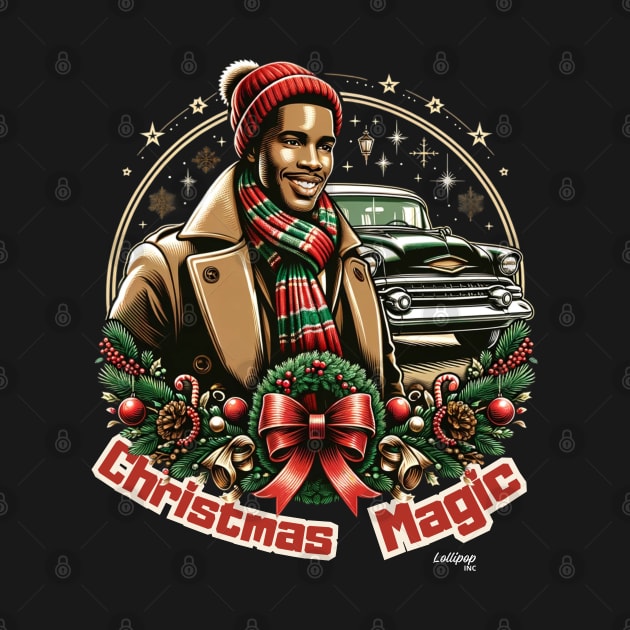 Jingle Bell Junkie - A Xmas Christmas December Car Guy Retro Vintage Style by LollipopINC