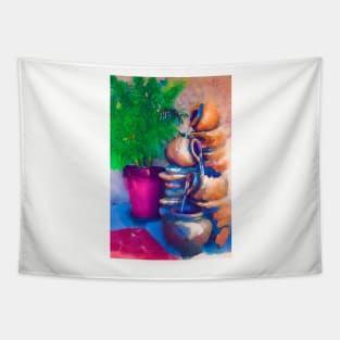 Garden Fountain Tapestry