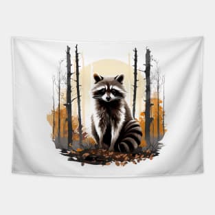 Raccoony Cuteness Tapestry