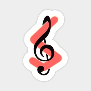 Music Note Art Magnet