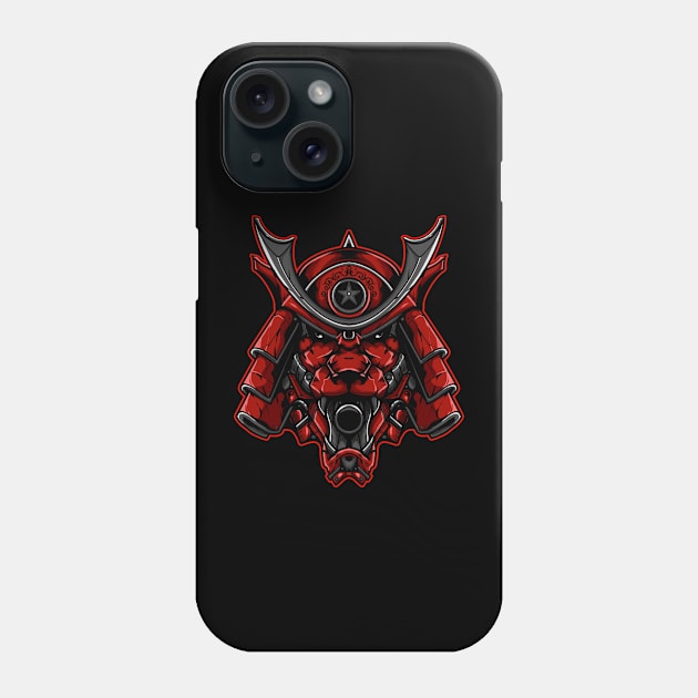 Lion Samurai Phone Case by phsycartwork