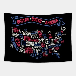 USA States Flag Tapestry