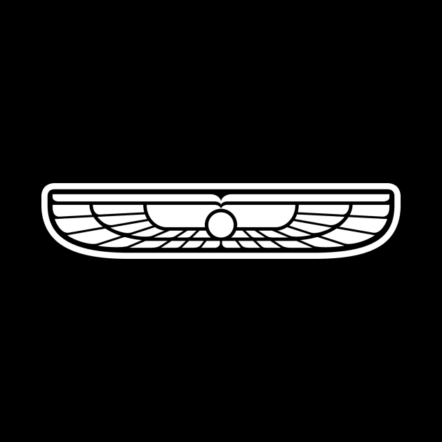 White Winged Sun Logo by Studio Yutani