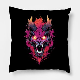 Demonic Flame Beast Pillow