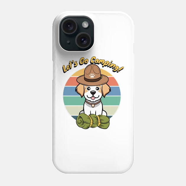 Funny Happy Dog Wants to go Camping Phone Case by Pet Station