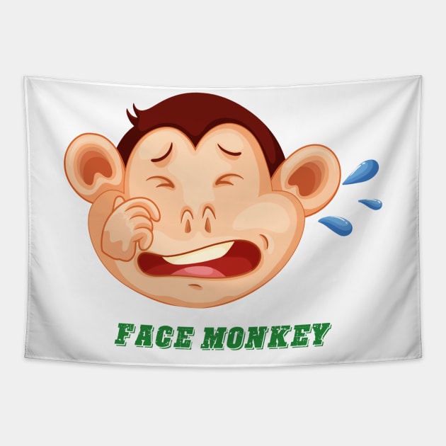 Face monkey Tapestry by This is store