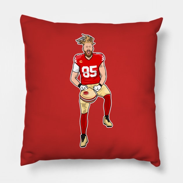 Peoples tight end Pillow by Rsclstar