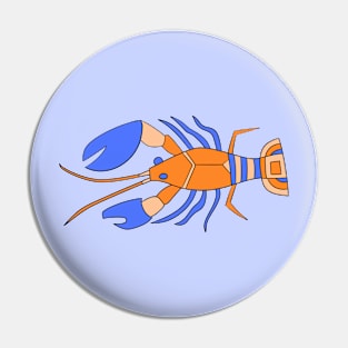 Blue Lobster Pin