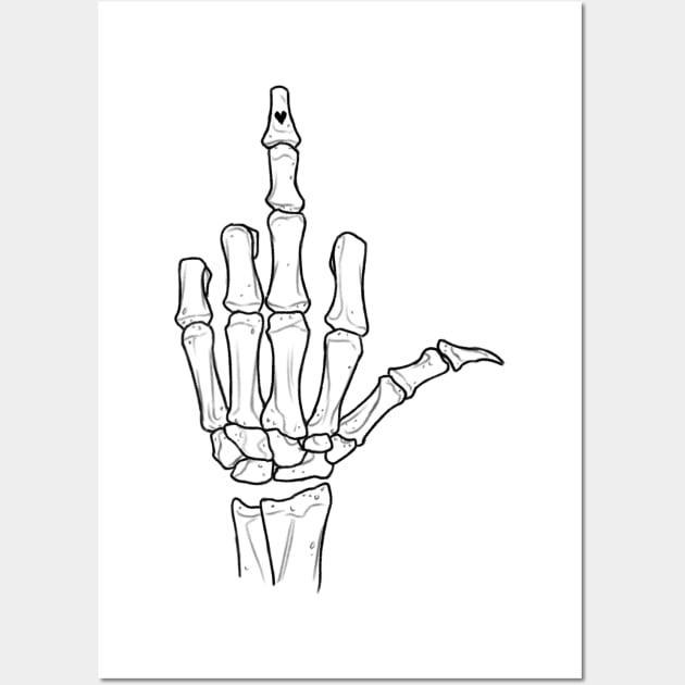 Skeleton Hand Drawing