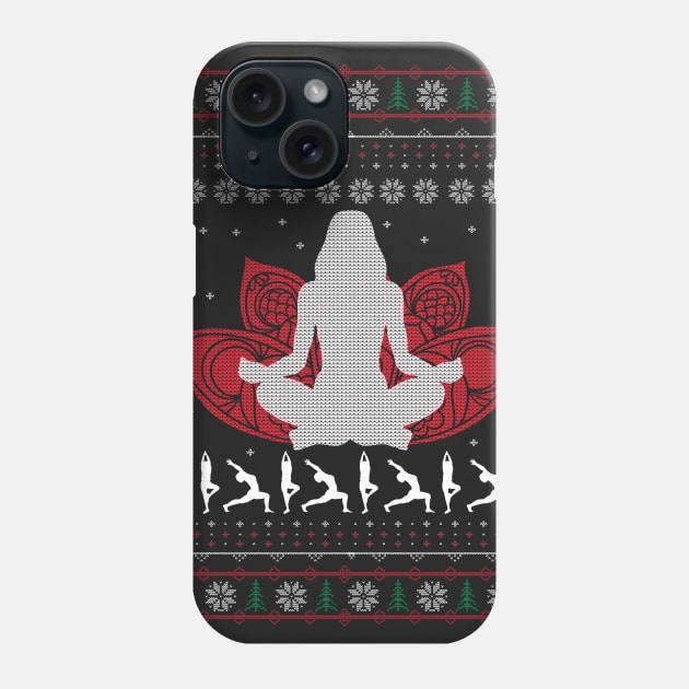 Yoga Holidays Phone Case by societygear