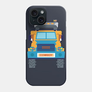 Cow boy truck t shirt Phone Case