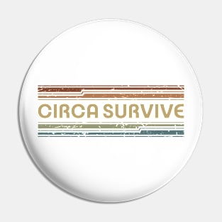 Circa Survive Retro Lines Pin