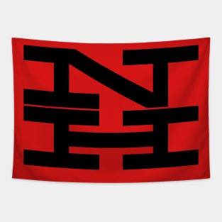 New Haven Railroad 1954 Classic Black Logo Tapestry