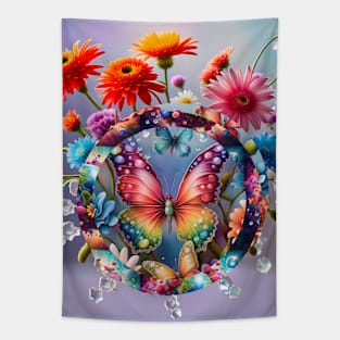 Flower Butterfly Tapestry