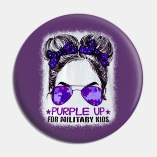 Purple up for military lids Pin