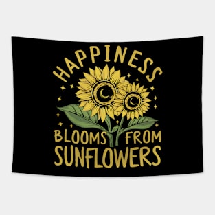 Happiness Bloom's From Sunflowers Tapestry