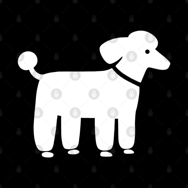 White Poodle Graphic by Coffee Squirrel