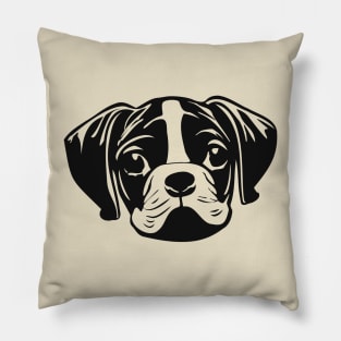 Boxer dog face Pillow