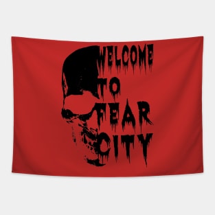 Lucifer Jones - Fear City Skull Tapestry