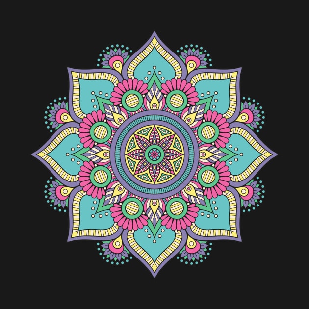 mandala-design, mandala-art, geometric, abstract, mandala and spirituality, colorful, rainbow, mandala pattern, mandala flower patterns, Flower Mandala ,Spirituality by Utopia Shop