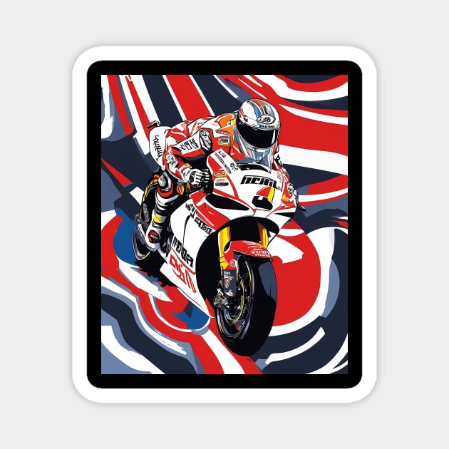 Motorbike Magnet by animegirlnft