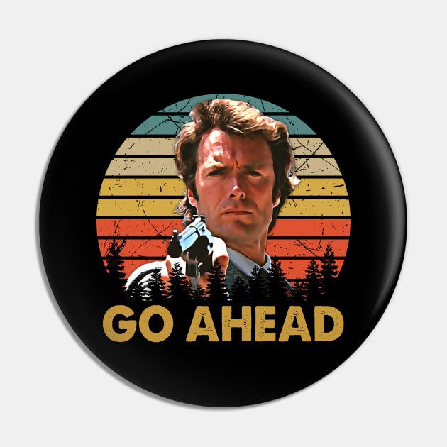 Go Ahead Vintage Retro Pin by JorgeHigginsDesigns