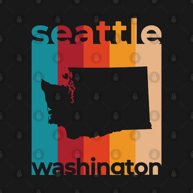 Seattle Washington Retro by easytees