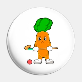 Carrot Hockey Hockey stick Pin