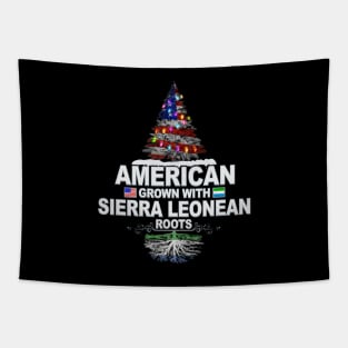 Christmas Tree  American Grown With Sierra Leonean Roots - Gift for Sierra Leonean From Sierra Leone Tapestry