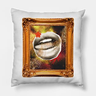 FRAMED LIPS - FLOWER Pillow