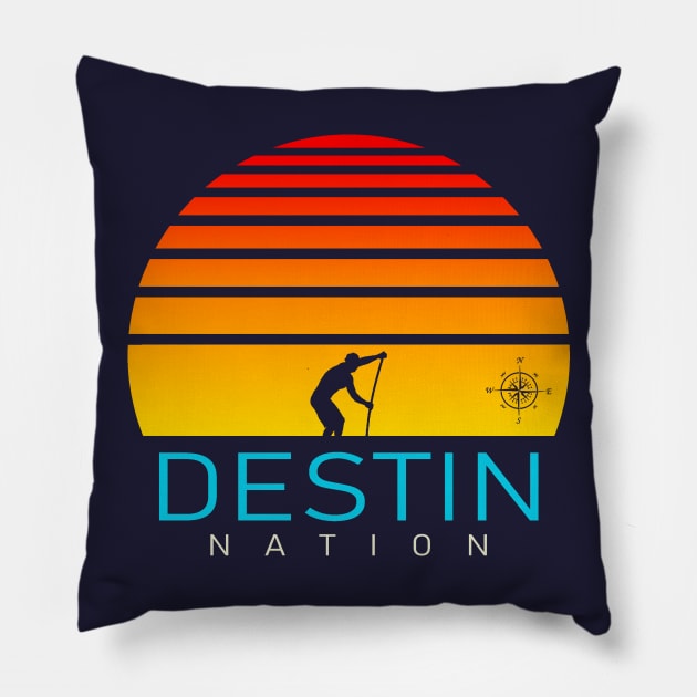 Destin Nation Pillow by Etopix