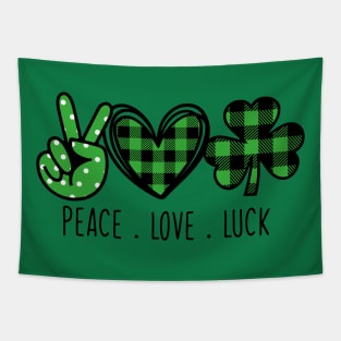 PEACE LOVE LUCK Tapestry