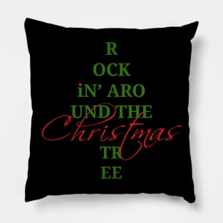 Rockin' Around the Christmas Tree Pillow